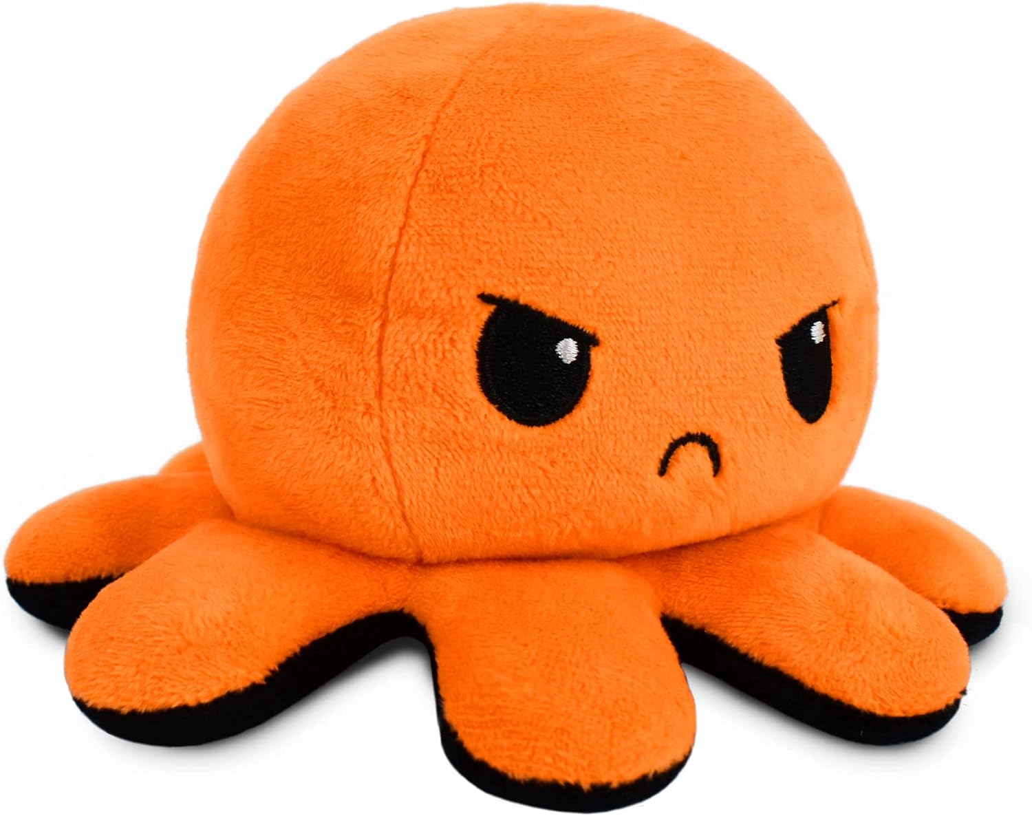 Peluche Octopus Réversible - Violet + Bleu - Mignons Animaux en Peluche Sensory Fidget Qui Montre Votre Humeur, Bleu en Colère + Violet Heureux, 10 cm De Speelgoed Koning