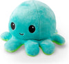Peluche Octopus Réversible - Violet + Bleu - Mignons Animaux en Peluche Sensory Fidget Qui Montre Votre Humeur, Bleu en Colère + Violet Heureux, 10 cm De Speelgoed Koning