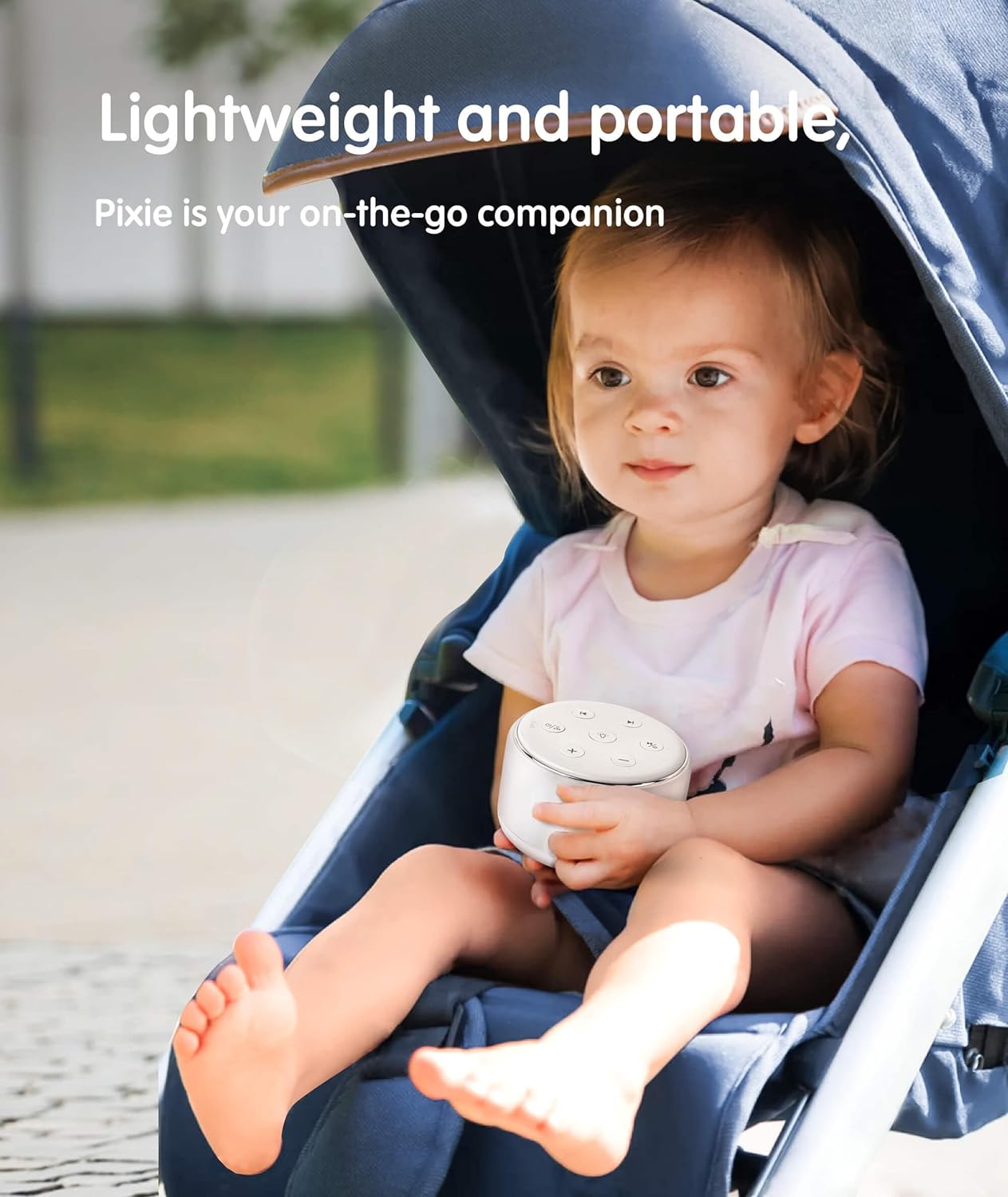 Machine à Bruit Blanc Rechargeable pour Bébé et Adulte - Veilleuse Musique 34 Sons Apaisants - Aide au Sommeil Portable pour Voyage et Maison