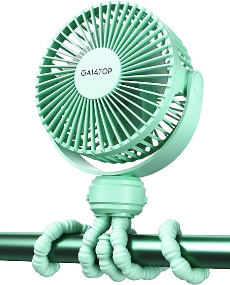 Mini Ventilateur Portable pour Poussette avec Petite Pince et Batterie De Speelgoed Koning