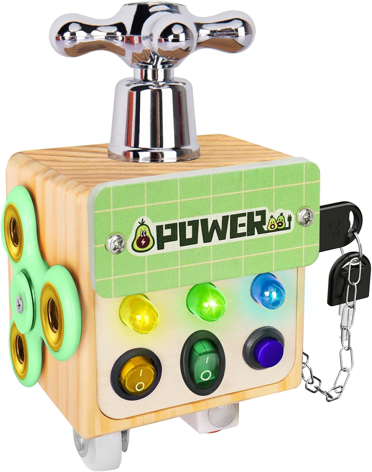 Cube d'Activités en Bois pour Enfants l Jouets Éducatifs pour Voyager - 2, 3, 4, 5, 6 Ans King of Toys