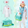 Mallette de docteur de 34 pièces pour jeu de rôle | Sac médical, stéthoscope et accessoires pour jeu d'imitation pour tout-petits King of Toys