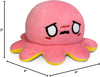 Peluche Octopus Réversible - Violet + Bleu - Mignons Animaux en Peluche Sensory Fidget Qui Montre Votre Humeur, Bleu en Colère + Violet Heureux, 10 cm De Speelgoed Koning