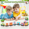 Ensemble de train en bois magnétique avec 11 animaux | Jouets Montessori pour activités d'apprentissage préscolaire des tout-petits King of Toys