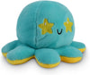 Peluche Octopus Réversible - Violet + Bleu - Mignons Animaux en Peluche Sensory Fidget Qui Montre Votre Humeur, Bleu en Colère + Violet Heureux, 10 cm De Speelgoed Koning