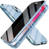 Coque de protection anti-regard magnétique pour iPhone | Coque en verre trempé anti-espion pour iPhone avec protecteur d'écran de confidentialité King of Toys