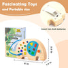Tableau d'Activités Éléphant pour Tout-Petits | Jouet Sensoriel Montessori avec Interrupteur Lumineux en Bois King of Toys