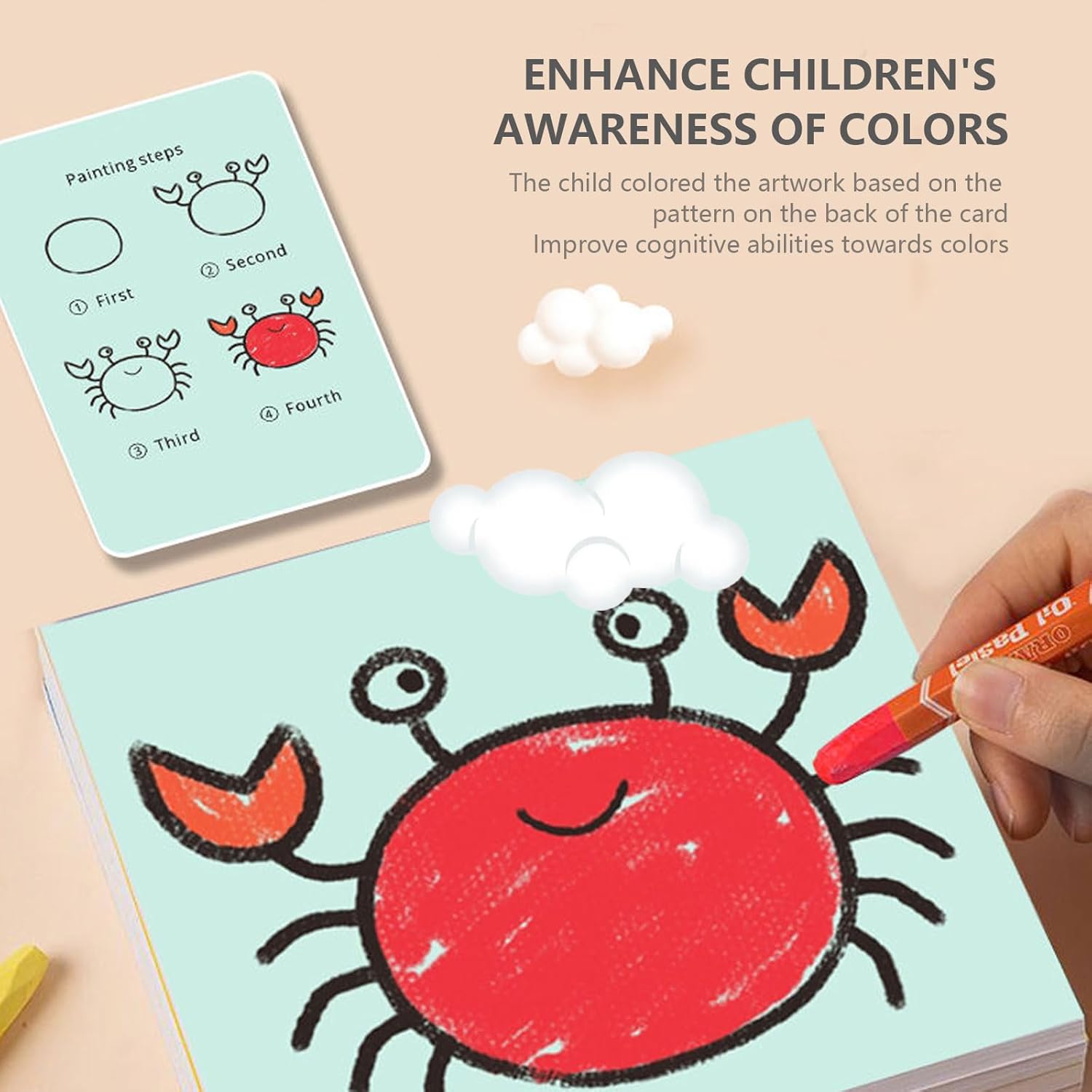 Robot de Dessin Éducatif Interactif | Jouet Montessori avec 100 Cartes de Mots et Interaction Vocale pour Enfants de 5 Ans et Plus King of Toys