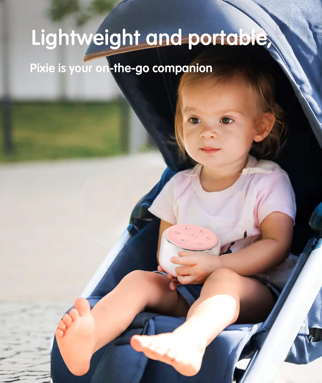 Machine à Bruit Blanc Rechargeable pour Bébé et Adulte - Veilleuse Musique 34 Sons Apaisants - Aide au Sommeil Portable pour Voyage et Maison