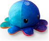 Peluche Octopus Réversible - Violet + Bleu - Mignons Animaux en Peluche Sensory Fidget Qui Montre Votre Humeur, Bleu en Colère + Violet Heureux, 10 cm De Speelgoed Koning
