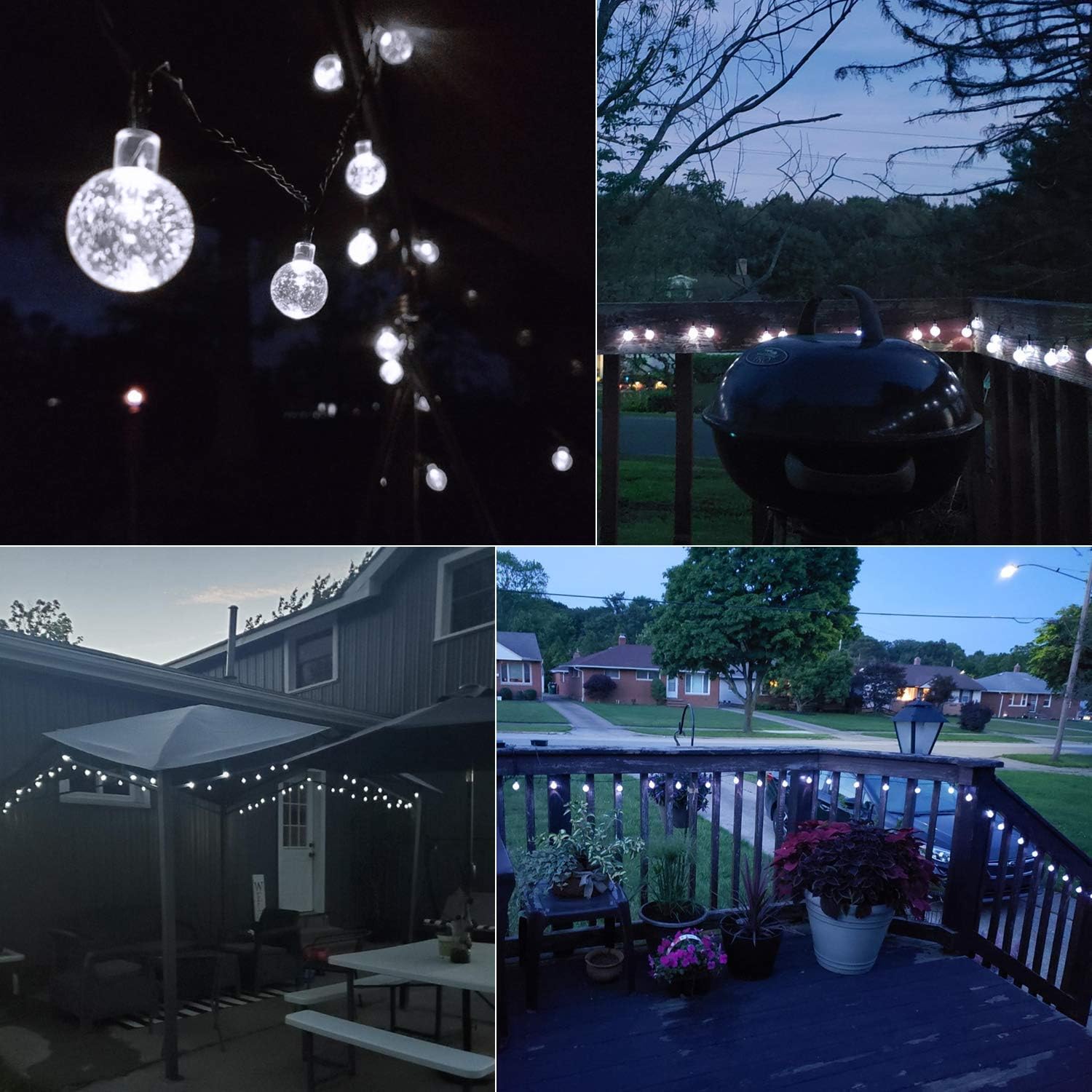 Moroccan Waterproof Solar String Lights l 11 Meters 60 LED Lamps l 8 Brightown