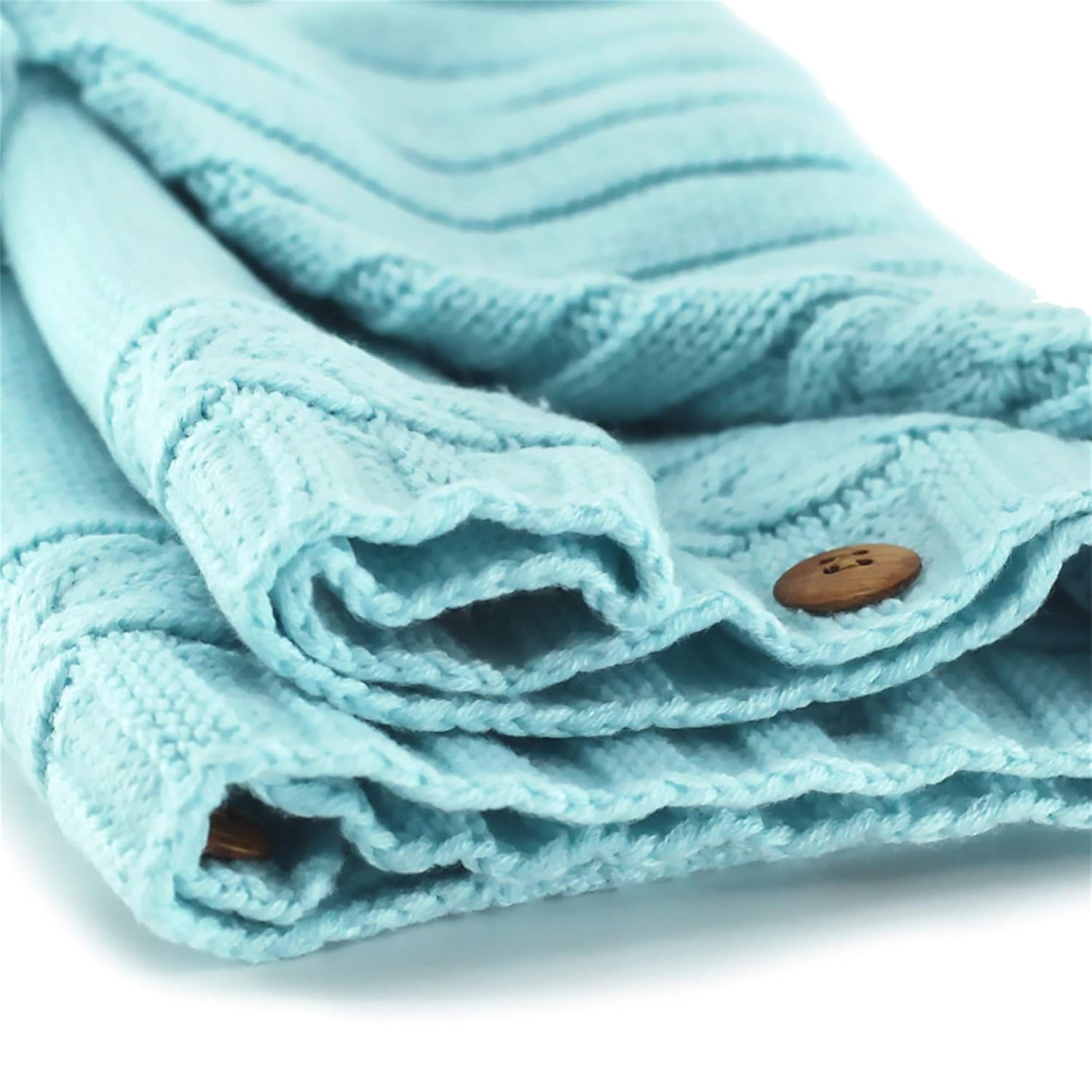 Sac de Couchage Bébé en Tricot Épais pour Nouveau-Né 0-6 Mois - Couverture d'Emmaillotage Laine avec Capuche - Cadeau de Naissance Hiver