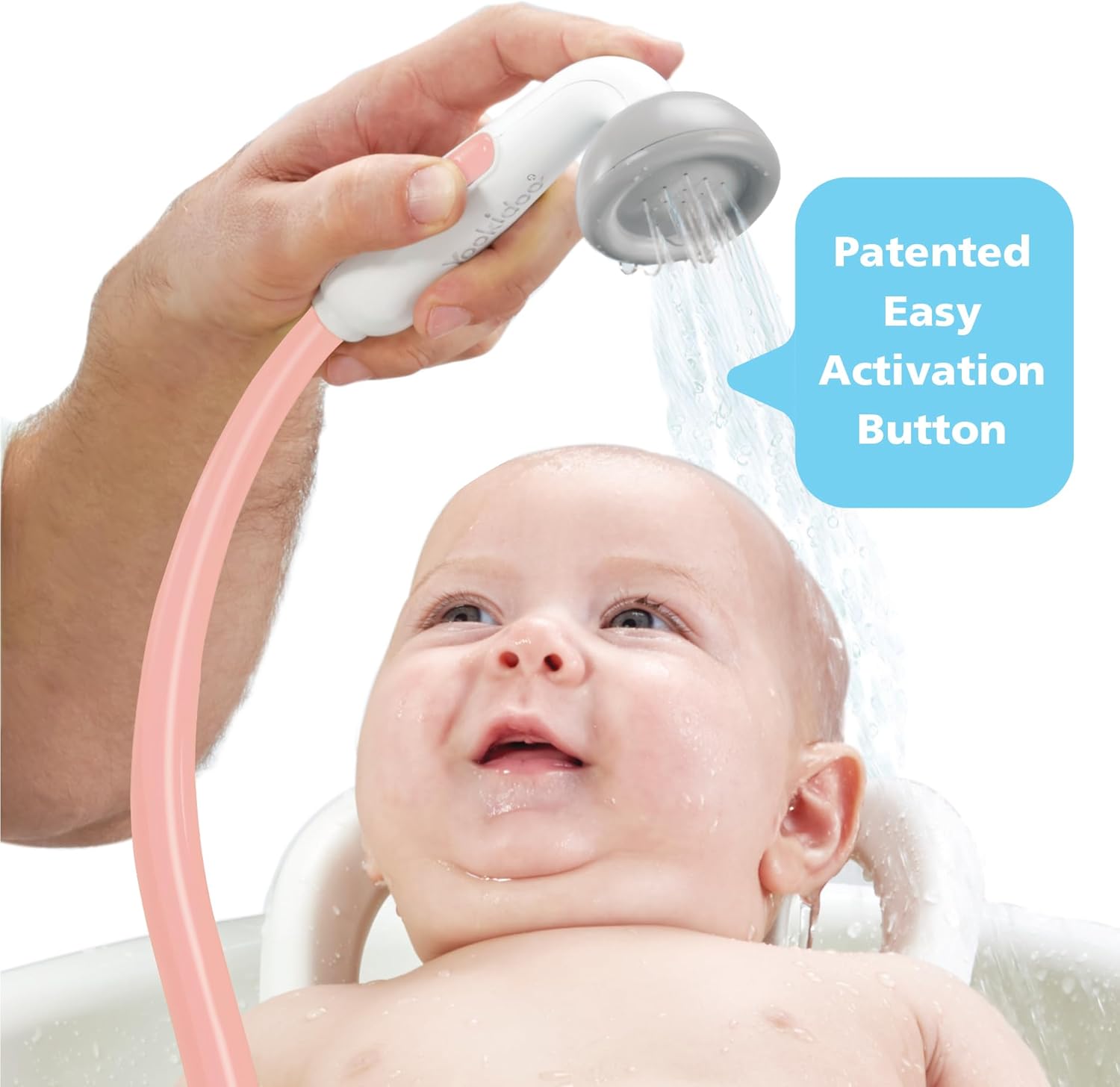 Pomme de Douche Éléphant Yookidoo pour Bébé - Jouet de Bain à Pompe d'Eau Interactif pour Nouveau-Né et Tout-Petit