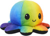 Peluche Octopus Réversible - Violet + Bleu - Mignons Animaux en Peluche Sensory Fidget Qui Montre Votre Humeur, Bleu en Colère + Violet Heureux, 10 cm De Speelgoed Koning