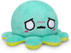 Peluche Octopus Réversible - Violet + Bleu - Mignons Animaux en Peluche Sensory Fidget Qui Montre Votre Humeur, Bleu en Colère + Violet Heureux, 10 cm De Speelgoed Koning