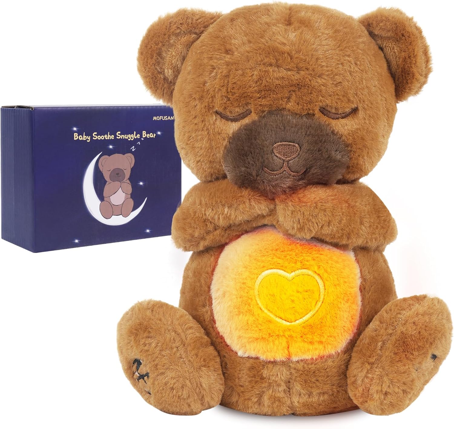 Peluche Chat Respirant | Animal en Peluche Apaisant pour Anxiété | Chat Endormi avec Mouvement Respiratoire & Lumières | Jouet Relaxation pour Enfants & Adultes King of Toys