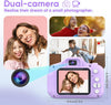 Appareil Photo Selfie HD pour Enfants | Caméra Portable avec Carte SD 32GB pour Enfants de 3-9 Ans