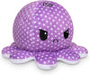 Peluche Octopus Réversible - Violet + Bleu - Mignons Animaux en Peluche Sensory Fidget Qui Montre Votre Humeur, Bleu en Colère + Violet Heureux, 10 cm De Speelgoed Koning