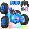 RC STUNTCAR l Voiture Stunt Directionnelle Bleue 2.4G l Rotation à 360 Degrés Speelgoed Koning