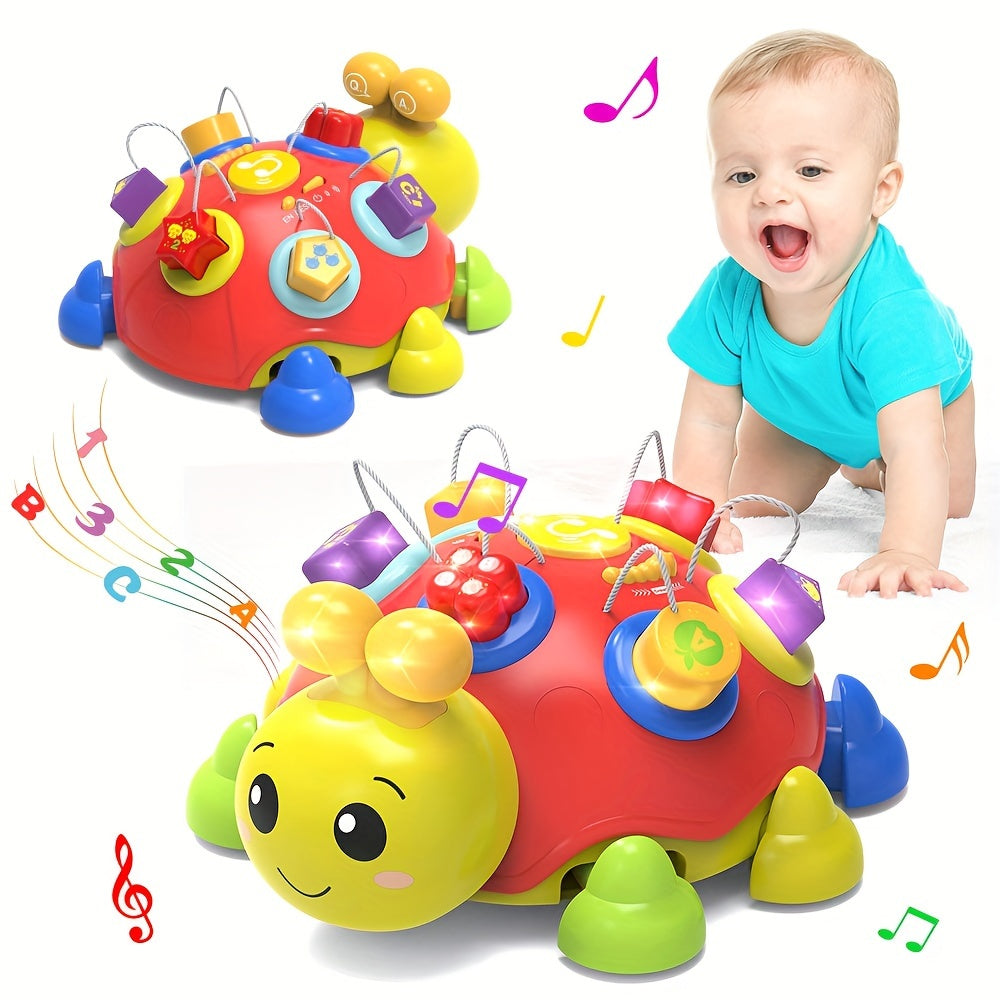 Jouet d'Éveil Musical Bilingue Coccinelle pour Bébé 7-24 Mois - Jouet Rampant Lumineux pour Apprentissage Précoce Garçons et Filles