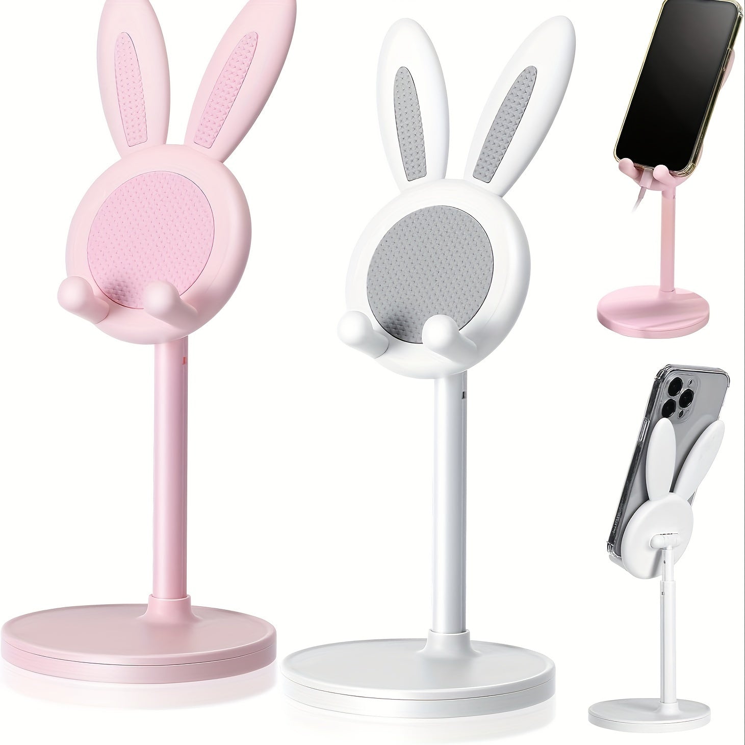 Support Téléphone Lapin Dessin Animé | Ajustable et Compatible avec Smartphones, Cadeau de Noël King of Toys