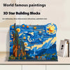 Set de Blocs Starry Night 1850pcs – Puzzle 3D Mini Briques ABS pour Adultes & Fans d’Art