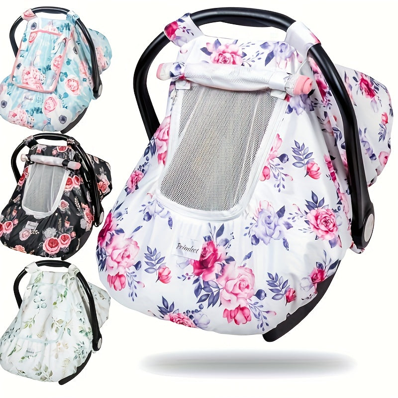 Housse de Siège Auto Bébé Hiver 3-en-1 - Couverture Minky Chaude et Coupe-Vent avec Fenêtre d'Aération - Cadeau de Naissance