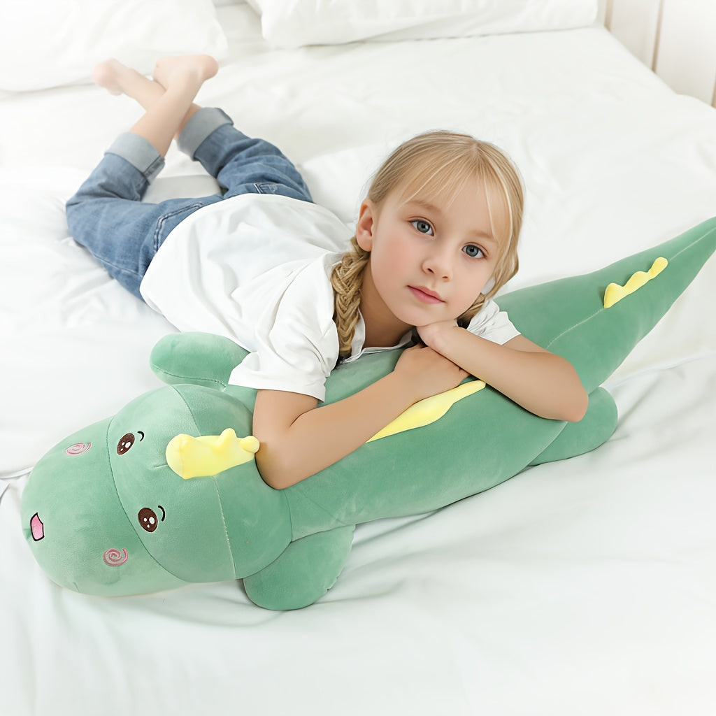 Grand Coussin en Peluche Dinosaur Hugging | Jouet en Peluche Dinosaure de 32 Pouces pour Enfants Cadeau de Noël