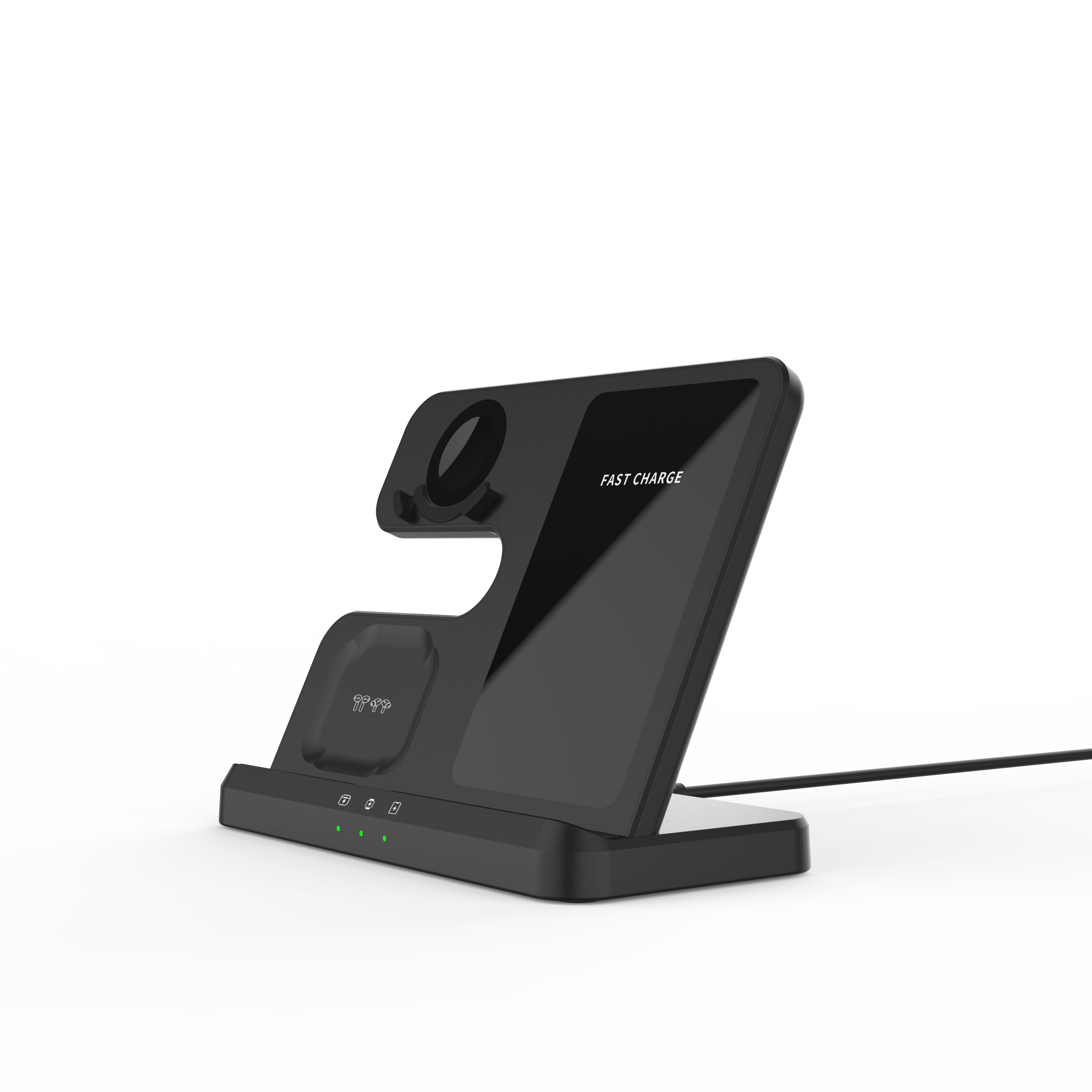 Station de Charge Sans Fil Triple | Pad de Charge Rapide 3-en-1 pour Android et iPhone King of Toys