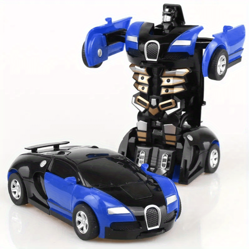 Voiture Jouet à Transformation, Modèle Sport Collision, Cadeau Noël et Halloween King of Toys