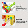 Boîte à Outils en Bois Animaux – Jeu de Construction Éducatif pour Filles & Garçons