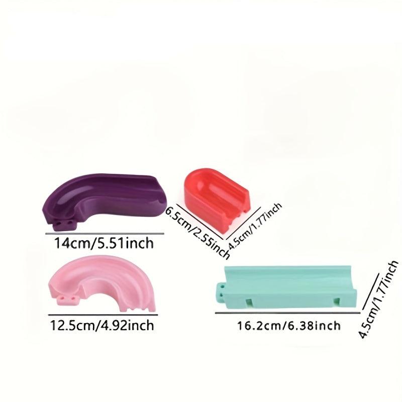 Set Interactif de Bain | Circuit à Billes pour 0-3 Ans | Assemblez Tuyaux et Billes pour Activité Ludique sous la Douche | Pas de Piles, Plastique Non Toxique King of Toys