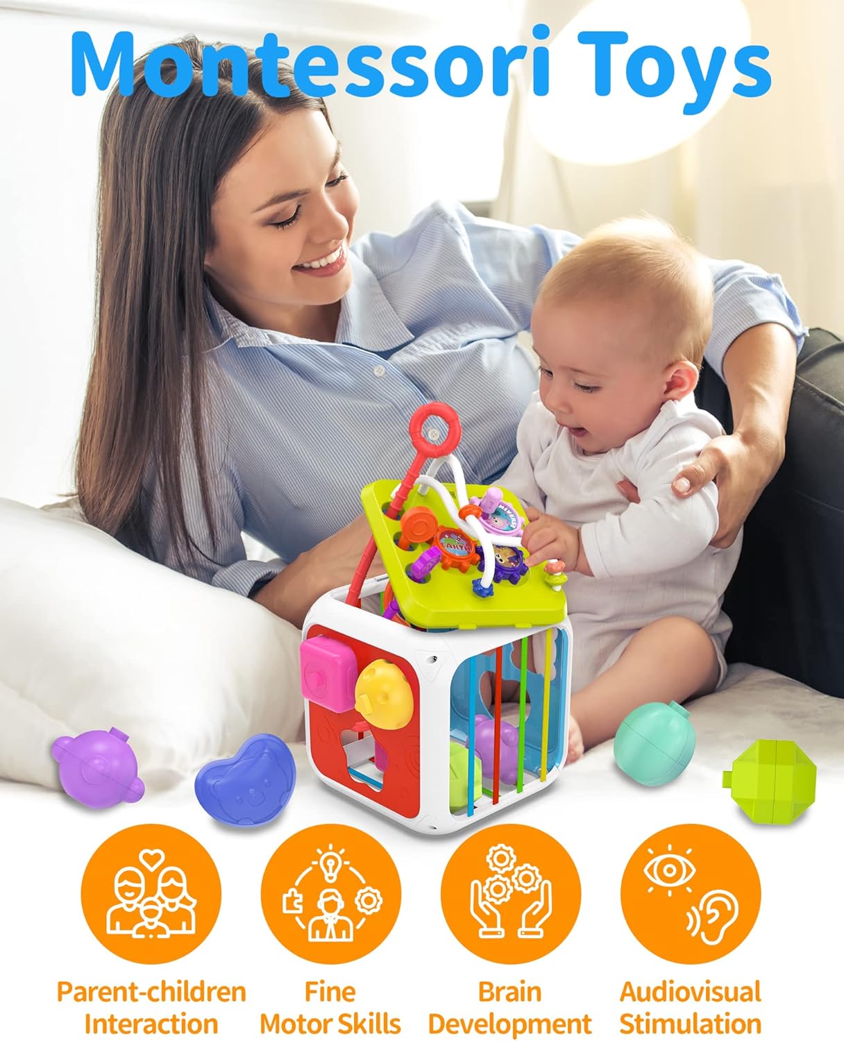 Puzzle Éducatif Cognitif pour Bébé - Jouets Extérieurs pour 1 An Speelgoed Koning