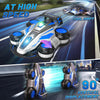 Voiture RC Stunt Deformation à Grande Vitesse | Voiture Télécommandée Rotative 360° Transformable | Cadeau d'Anniversaire pour Garçons et Filles 6-16 Ans King of Toys