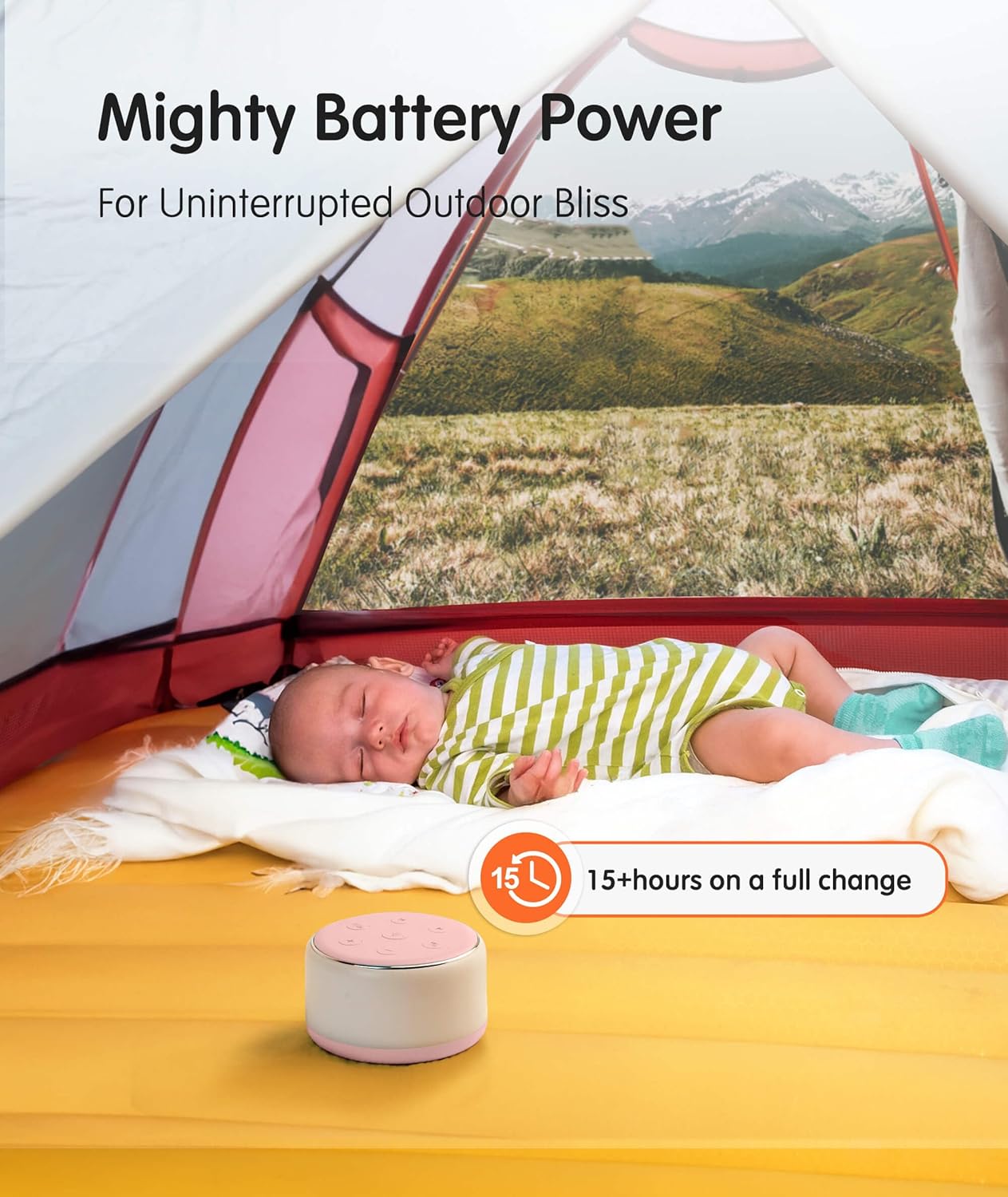 Machine à Bruit Blanc Rechargeable pour Bébé et Adulte - Veilleuse Musique 34 Sons Apaisants - Aide au Sommeil Portable pour Voyage et Maison