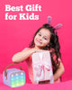 Mini Karaoké Enfant Bluetooth avec 2 Micros | Machine Portable pour Filles 3-10+ Ans | Cadeau Anniversaire & Soirée King of Toys