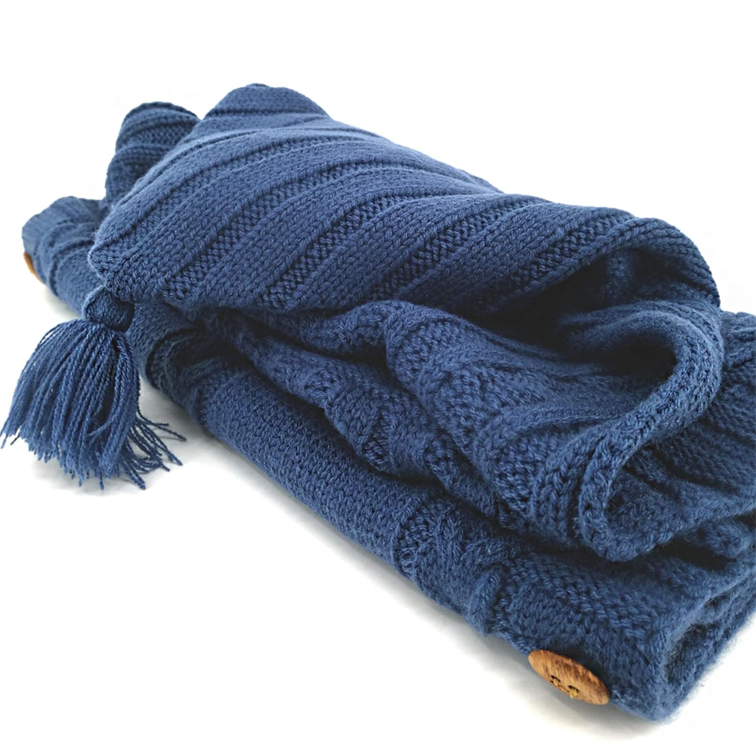 Sac de Couchage Bébé en Tricot Épais pour Nouveau-Né 0-6 Mois - Couverture d'Emmaillotage Laine avec Capuche - Cadeau de Naissance Hiver