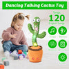 Jouet Cactus Dansant et Parleur pour Bébé et Tout-Petit, Cadeau pour Garçons et Filles – Cactus Chanteur avec Fonction de Mimétisme, Enregistrement et Répétition de Vos Paroles, Jouet Bébé avec 120 Chansons en Anglais King of Toys