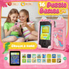 Téléphone Intelligent Dinosaure pour Enfants | Mini Téléphone Jouet avec 16 Jeux Éducatifs et Appareil Photo pour Enfants de 3 à 9 Ans King of Toys