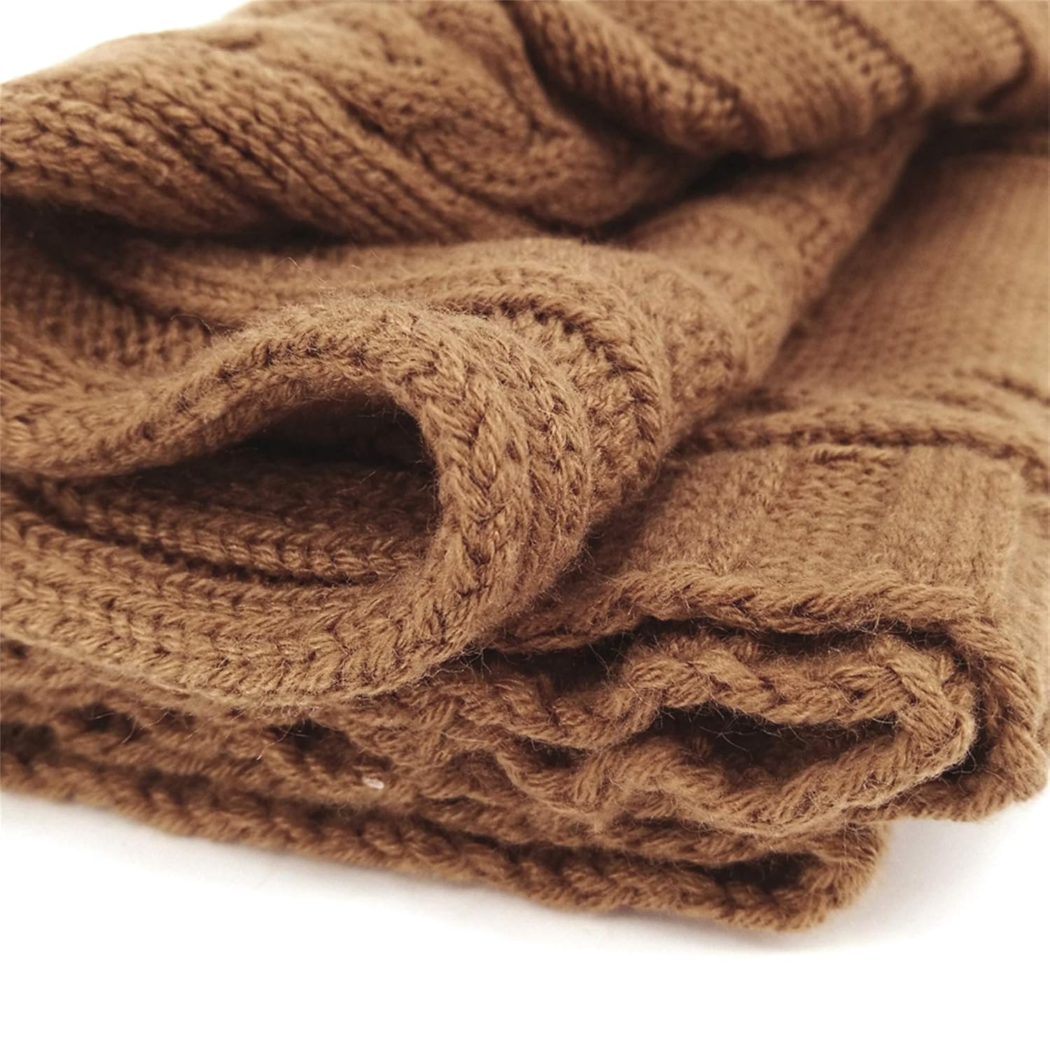 Sac de Couchage Bébé en Tricot Épais pour Nouveau-Né 0-6 Mois - Couverture d'Emmaillotage Laine avec Capuche - Cadeau de Naissance Hiver