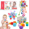 Jouets de Dentition Sensoriels pour Bébé | Jouets Montessori pour Infants de 2, 4, 6, 12, 18, 24 Mois King of Toys