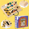 Tableau d'affichage Montessori, 27 lumières LED Jouets Montessori pour les enfants de 1 à 6 ans Speelgoed Koning