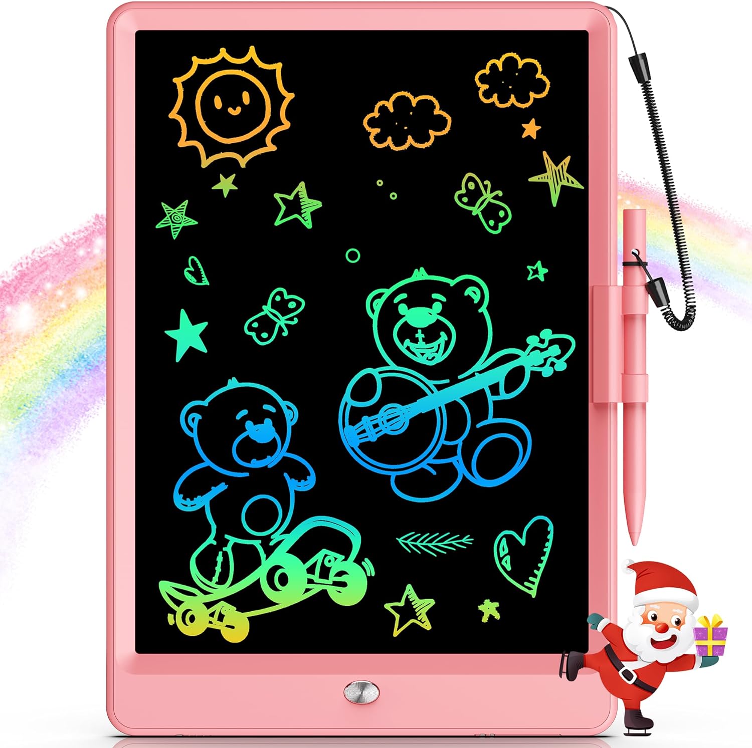 Tableau de Dessin Effaçable de 10 Pouces pour Enfants l Tablette d'Écriture LCD l pour Enfants de 3 à 8 Ans King of Toys