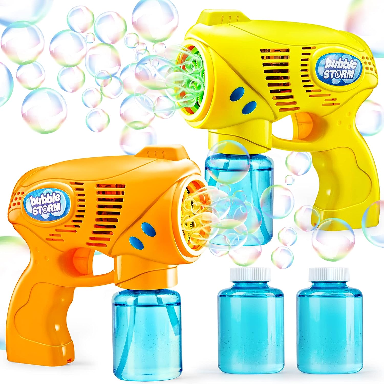 Pistolet à bulles pour enfants, solution de recharge, pistolets à bulles pour enfants 4-8, pistolet à bulles pour enfants 1-3, pistolet à bulles, jouet d'extérieur. Speelgoed Koning