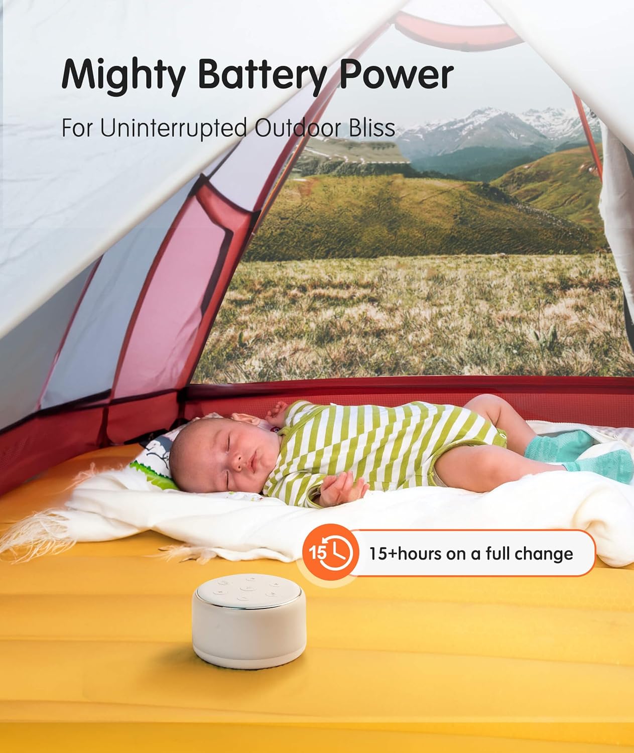Machine à Bruit Blanc Rechargeable pour Bébé et Adulte - Veilleuse Musique 34 Sons Apaisants - Aide au Sommeil Portable pour Voyage et Maison