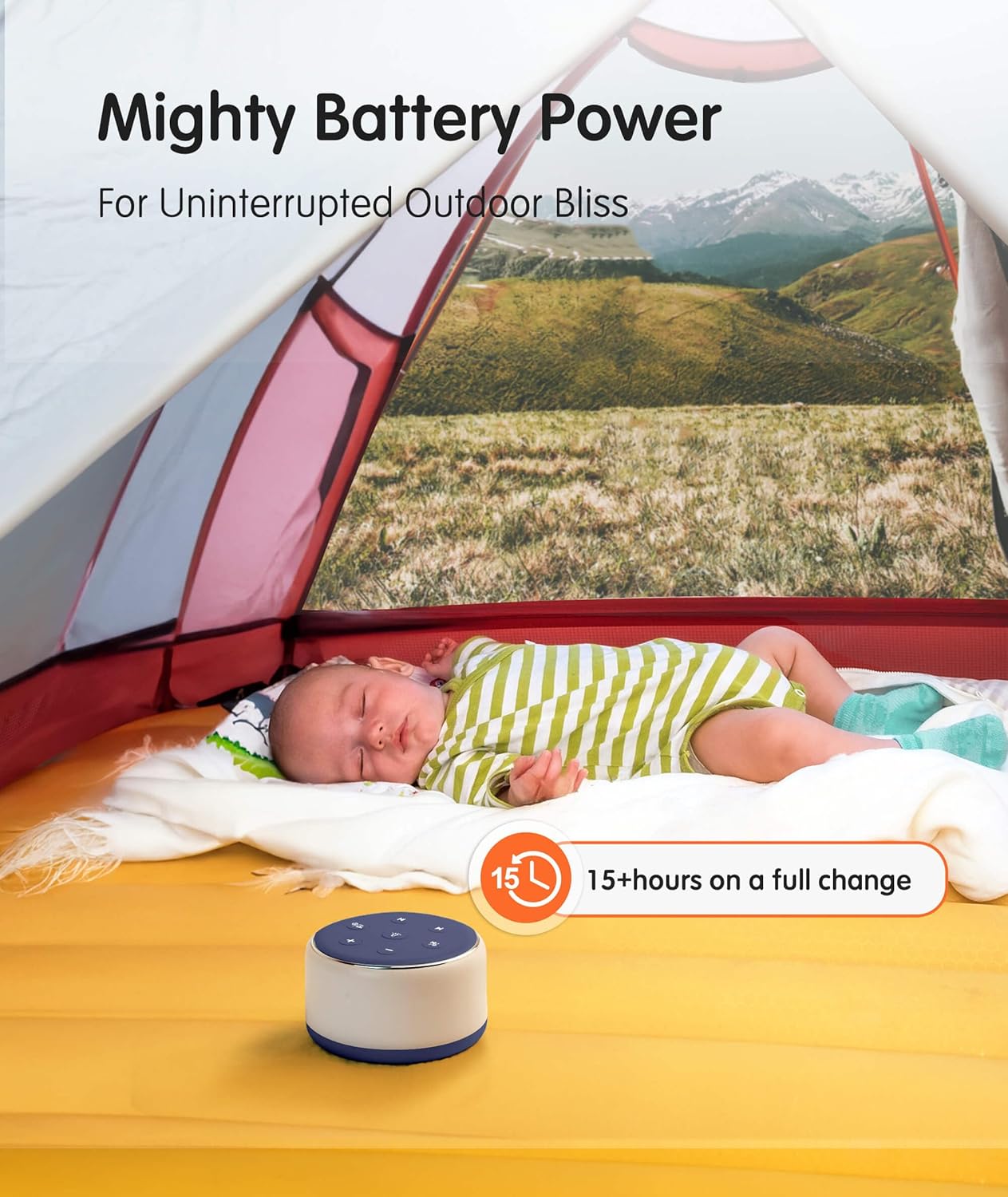 Machine à Bruit Blanc Rechargeable pour Bébé et Adulte - Veilleuse Musique 34 Sons Apaisants - Aide au Sommeil Portable pour Voyage et Maison