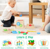 Kit de Jeu en Bois Montessori pour Bébé | Jouet 8-en-1 d’Empilage et de Tri de Formes pour Garçons et Filles King of Toys