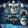 Voiture-robot transformable télécommandée | Voiture de police RC avec transformation à un bouton, lumière clignotante et rotation à 360° pour enfants King of Toys
