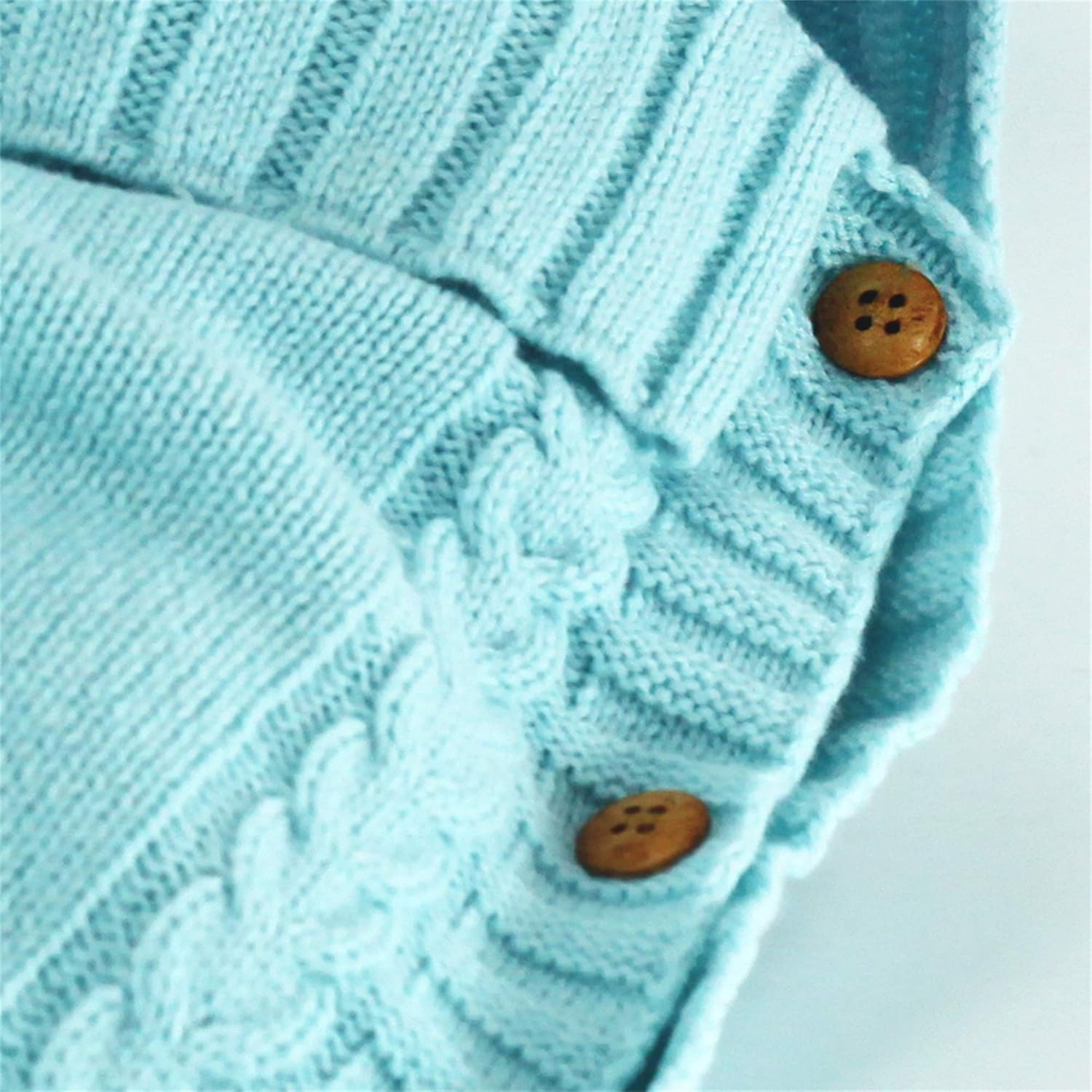 Sac de Couchage Bébé en Tricot Épais pour Nouveau-Né 0-6 Mois - Couverture d'Emmaillotage Laine avec Capuche - Cadeau de Naissance Hiver