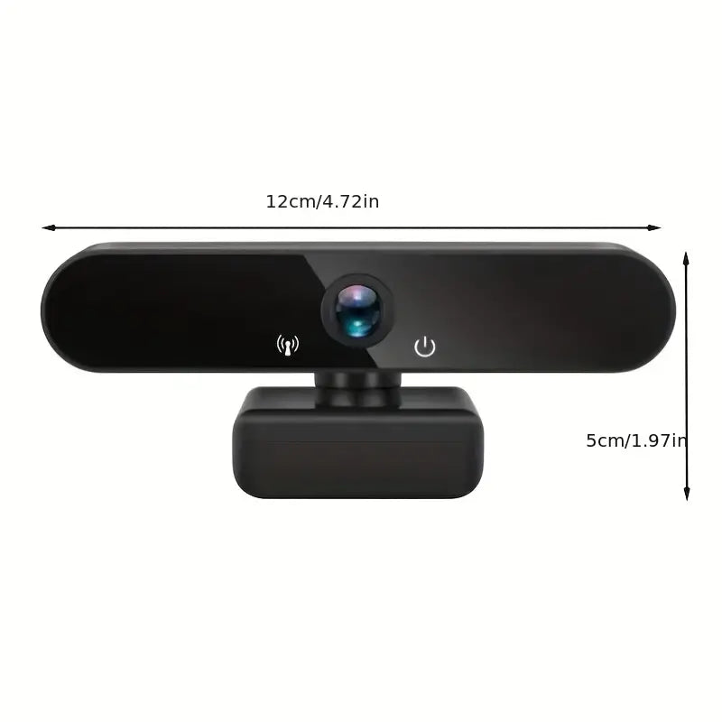 Webcam 1080p HD Noire l Grand Angle l Caméra pour Ordinateur l Microphone Intégré Speelgoed Koning